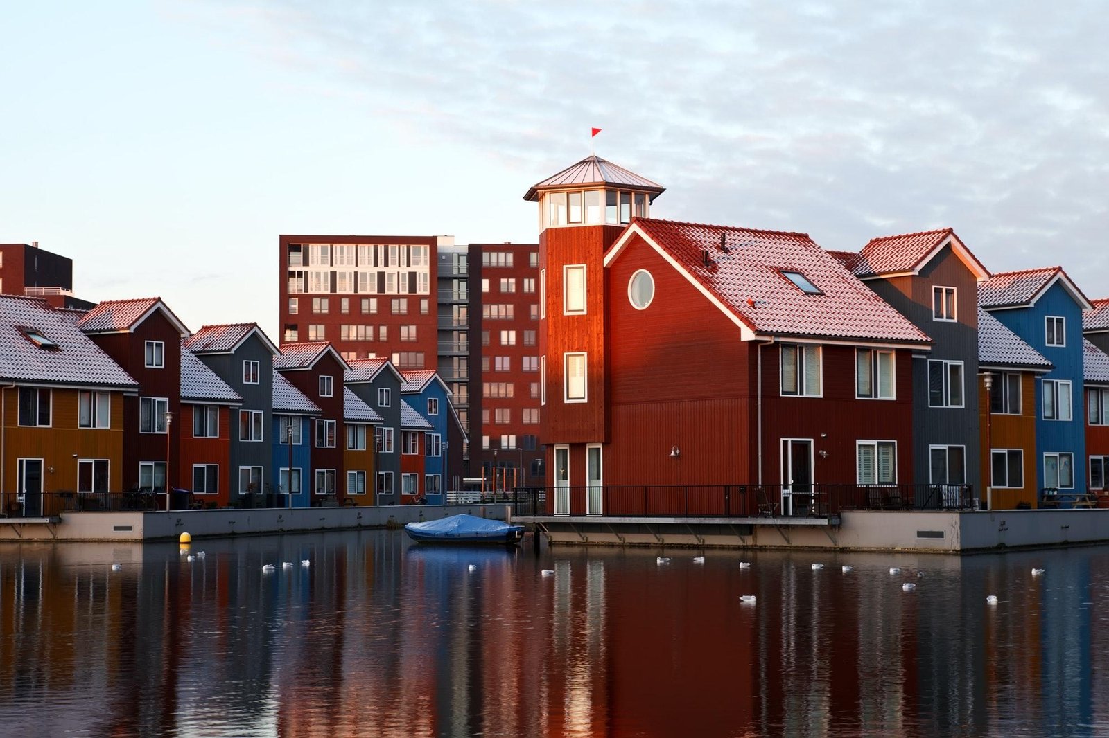 colorful buildings in Netherlands